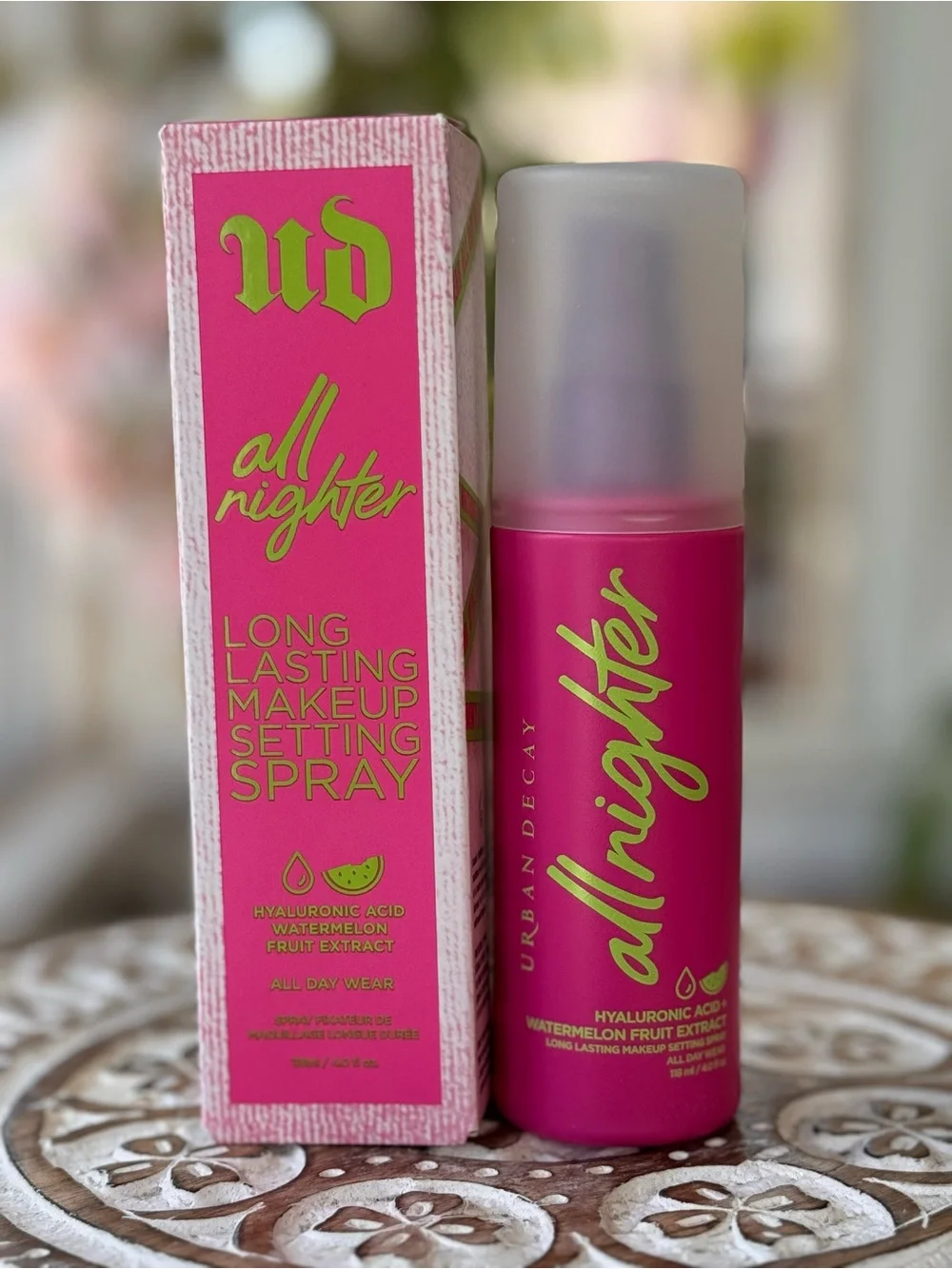 Urban Decay All Nighter Hyaluronic Dewy Setting Spray 118 mL New